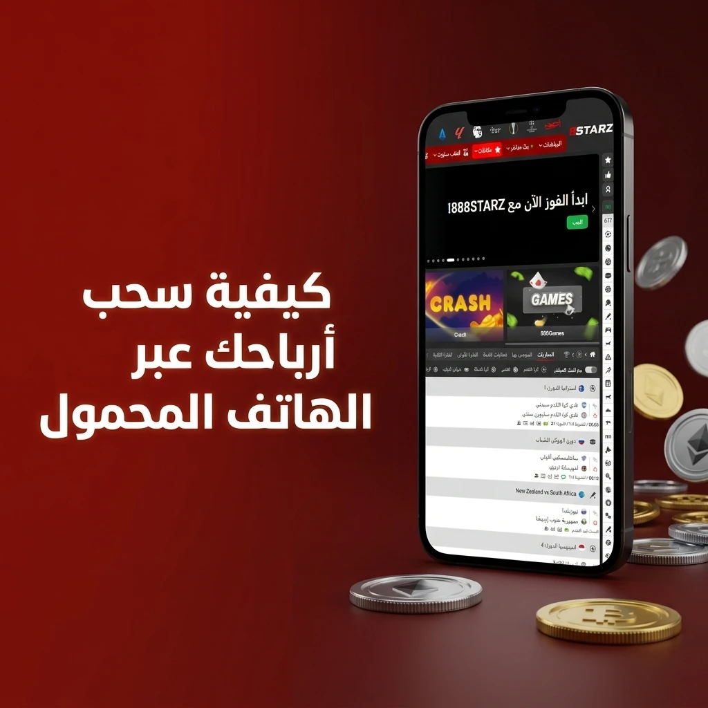 سحب أرباحك من 888starz عبر الهاتف المحمول بخطوات بسيطة وسريعة